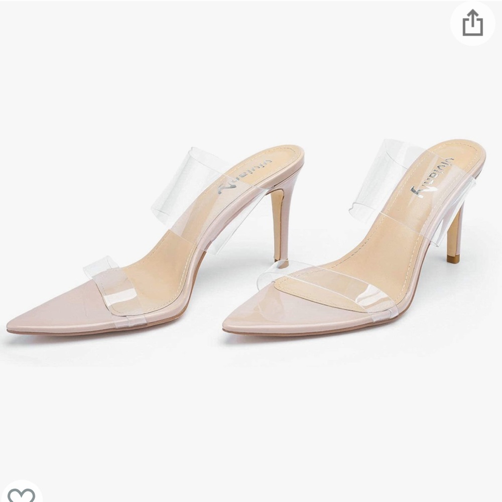Vivian clear heels stilleto size 12